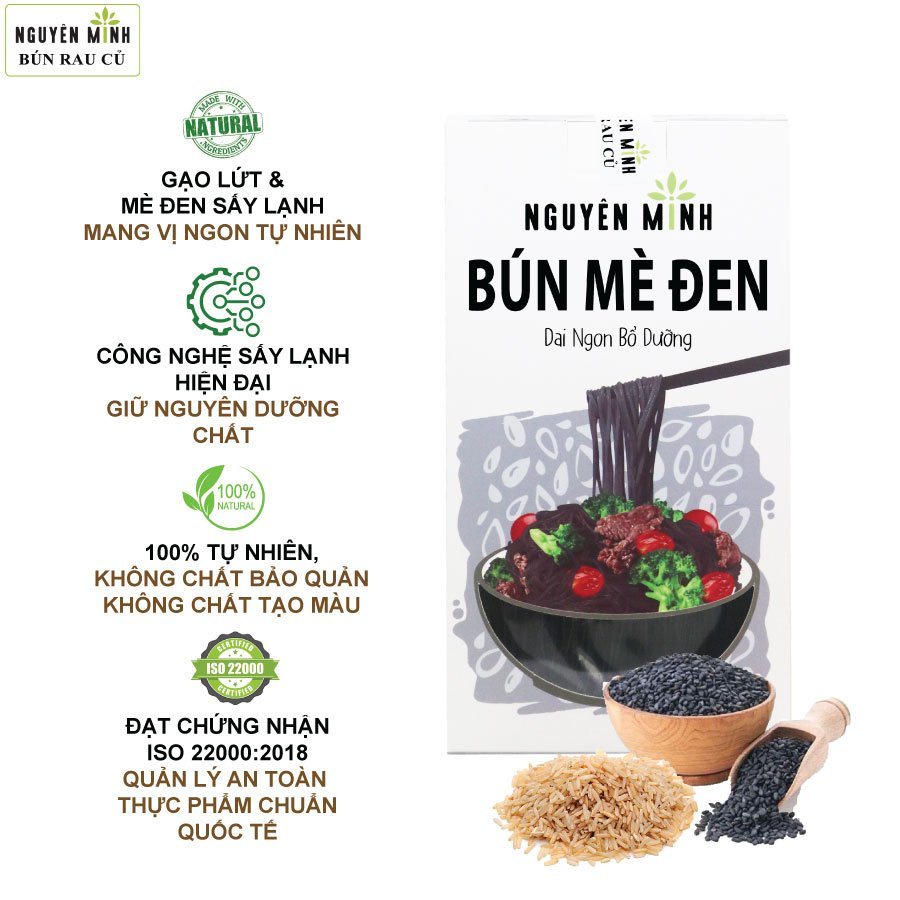 Bún rau củ Nguyên Minh 300g,bún rau củ hỗ trợ người ăn chế độ ăn keto | BigBuy360 - bigbuy360.vn