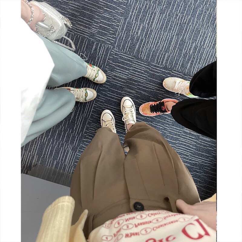 Quần Culottes Dáng Suông Ống Rộng Mặc 2 Kiểu Có Dây Bo Ống Điều Chỉnh Phong Cách Hàn Quốc Aimee Closet
