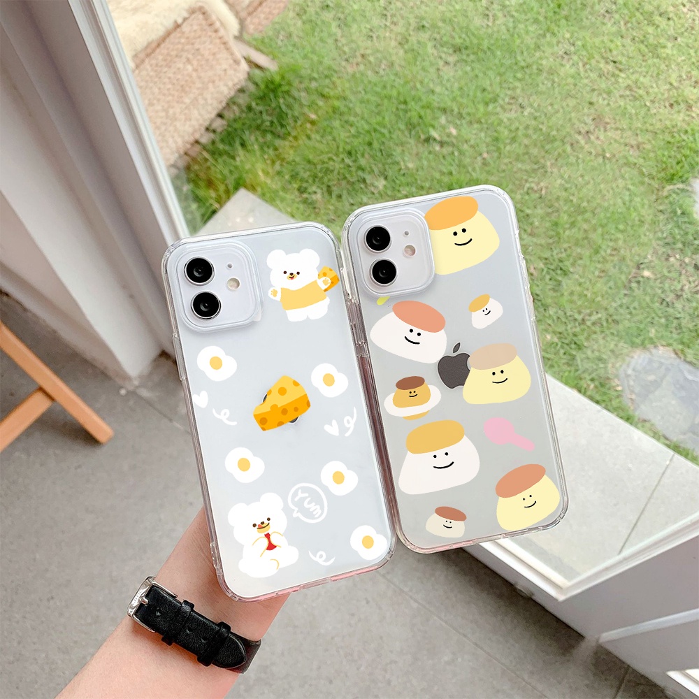 Ốp Điện Thoại Tpu Mềm In Hình Gấu Hoạt Hình Cho iPhone 11 12 13 pro Max XS X XR XS Max 7 8 6 6s plus 4 5 SE 2020