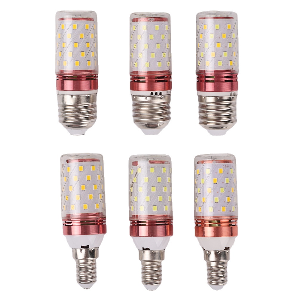 Super Bright Led Energy Saving Bulb / E14 E27 Screw Mouth Three-Color Dimming Halogen Light