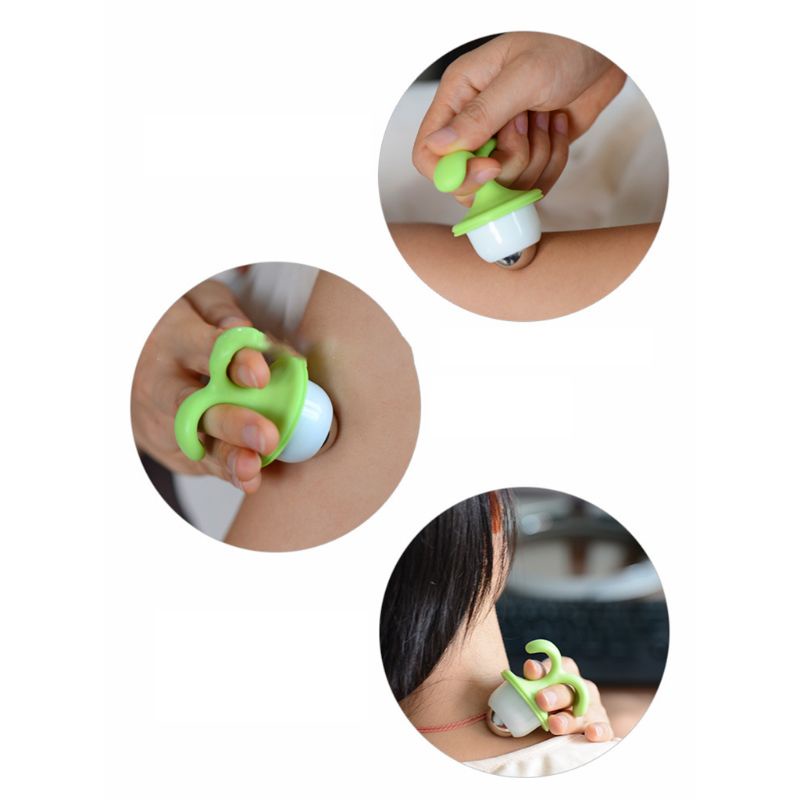 Youyo Dụng Cụ Massage Cơ Thể Cầm Tay Mini Hình Chậu Cây Có Hạt Lăn