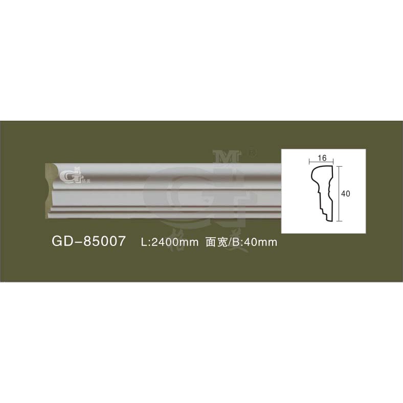 Phào chỉ PU chỉ lệch 5.4cm trang trí trần tường sơn nhiều màu, trang trí vô cùng rẻ đẹp, đễ lắp đặt,1 thanh dài 1.2m