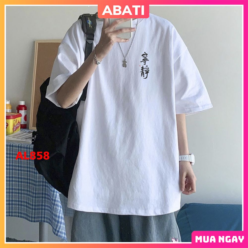 ÁO thun tay lỡ nam nữ unisex vải cotton mềm mịn thoáng mát ❤️ABATI❤️ Áo tay lỡ nam nữ form rộng cao cấp giá rẻ