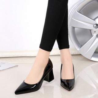 Giay búp bê 5p mũi nhọn da bóng - cg-0281