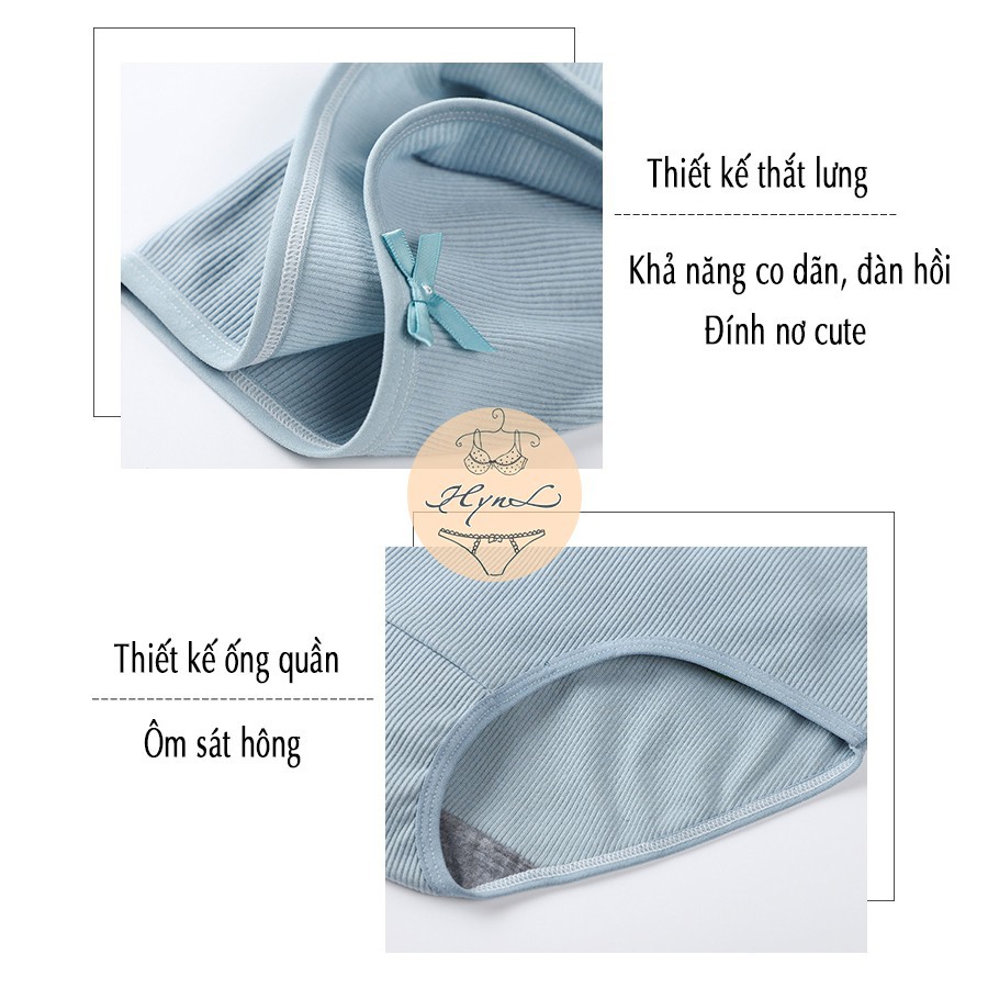 Quần Lót Nữ Cotton Kháng Khuẩn Co Giãn 4 Chiều Phối Nơ Cá Tính Nữ H102 | BigBuy360 - bigbuy360.vn