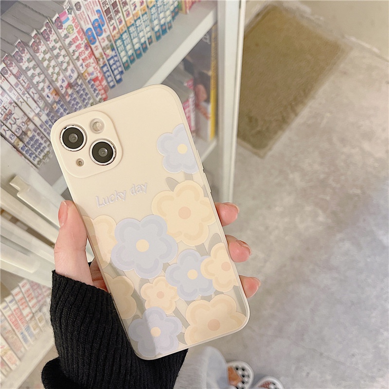 Ốp lưng iphone cạnh vuông hoa cúc BVC 6s/6splus/7/7plus/8/8plus/x/xr/xs/11/12/13/14/pro/max/plus/promax BVC966