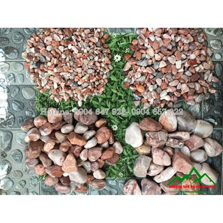 Sỏi hồng rải bể cá cảnh( túi 500g)