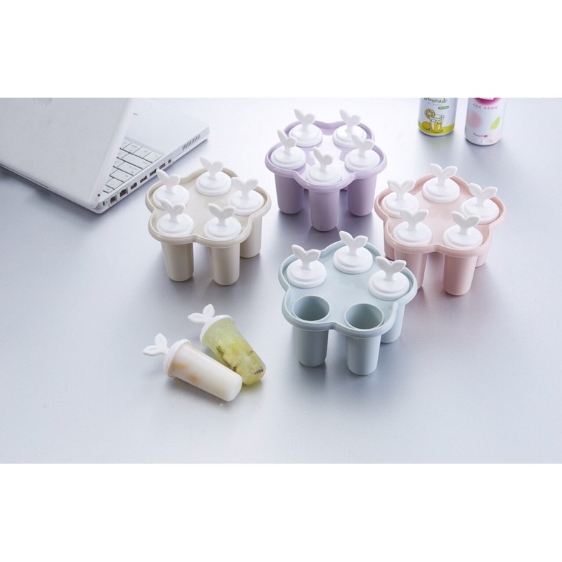 Khuôn kem que nhựa mùa hè 5 ô cao cấp