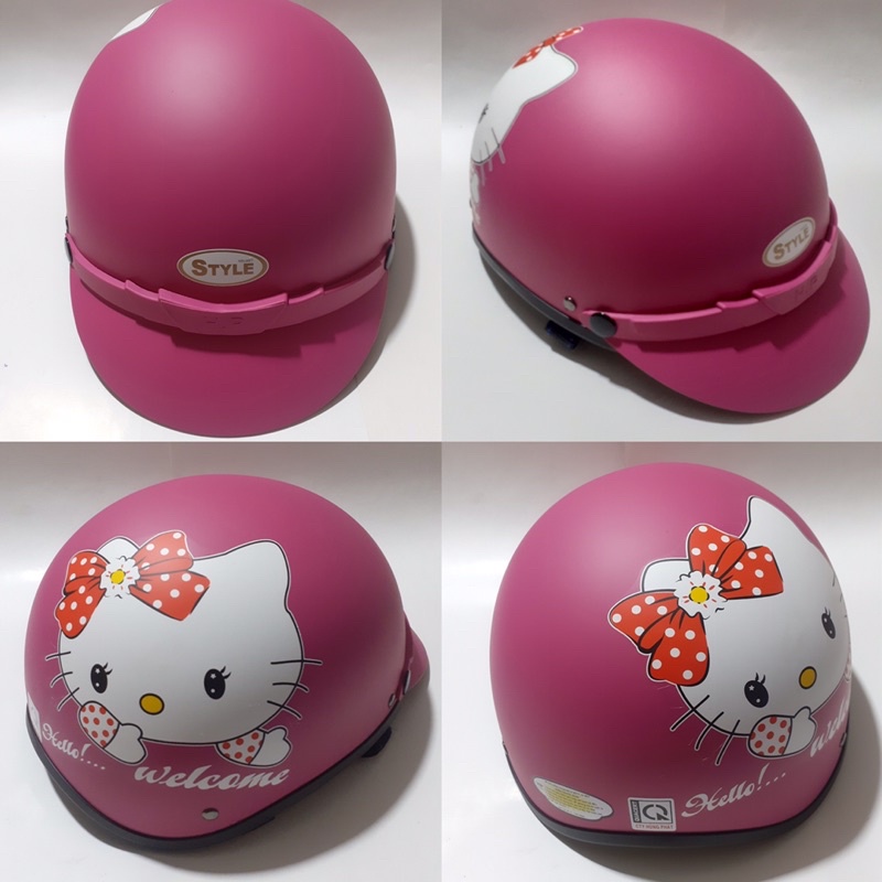 [SG] MŨ - NÓN BẢO HIỂM NỬA ĐẦU 1/2 MỎ LƯỠI TRAI,HELLO KITTY và ĐÔREMON