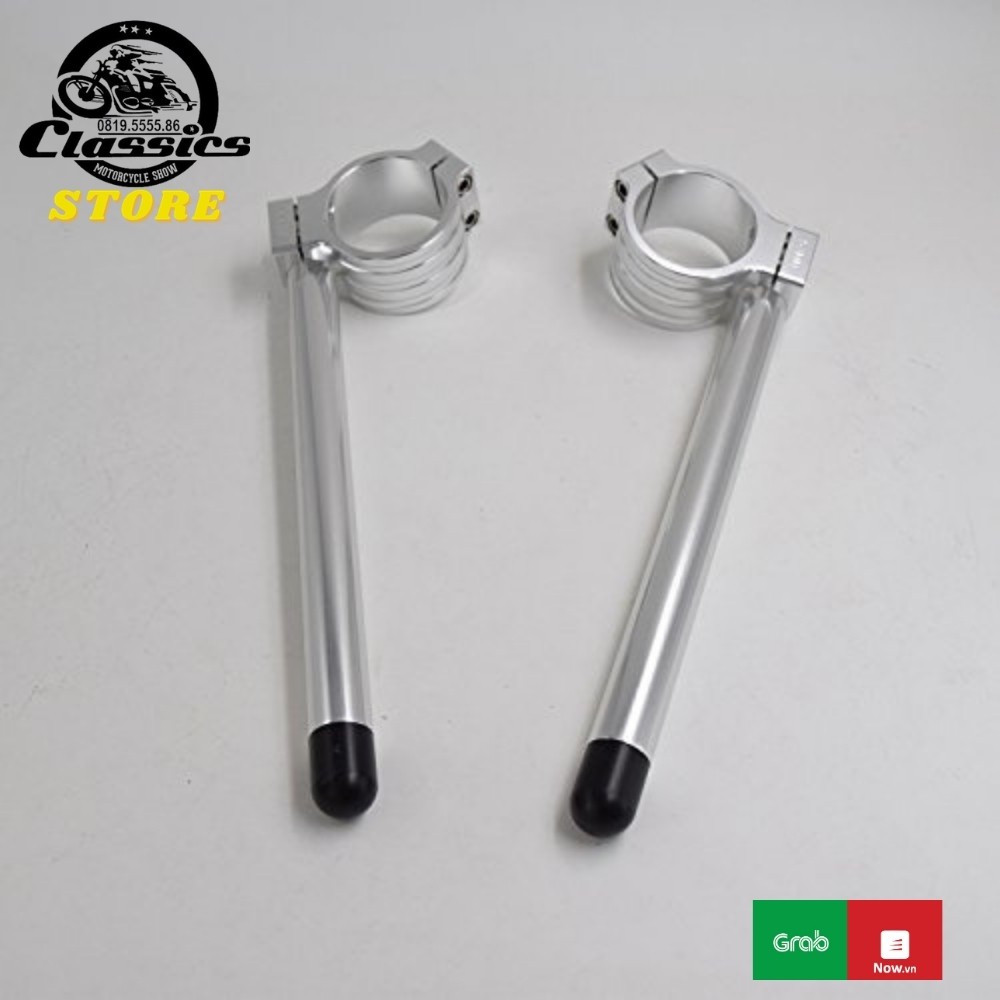 Ghi đông Clip-on độ CAFE RACER, MSX, R3 - Nhôm CNC nguyên khối 45mm lắp cho thụt USD