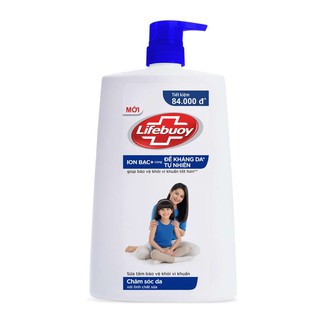 Sữa tắm sạch khuẩn Lifebuoy Chăm Sóc Da Chai (Xanh) 1KG