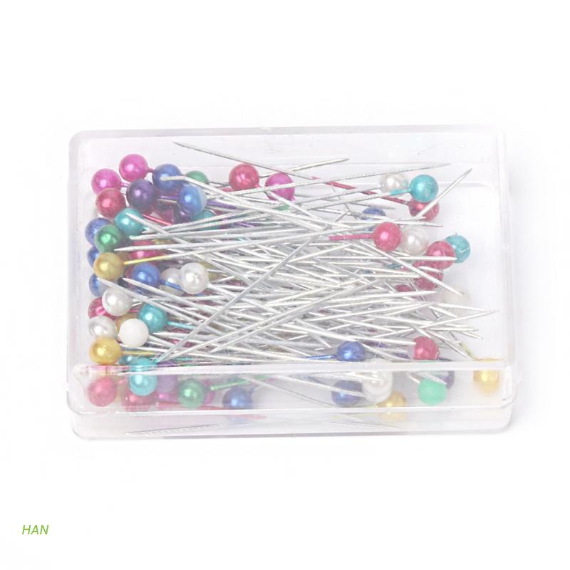 Set 100 Ghim Tròn Nhiều Màu Sắc Hỗn Hợp DIY