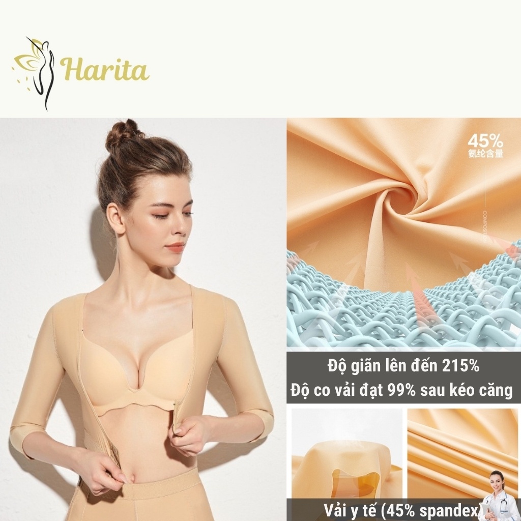 Áo lót gen định hình nâng ngực, gen nịt thon gọn giảm mỡ bắp tay xuất Nhật sau phẫu thuật hút mỡ | BigBuy360 - bigbuy360.vn