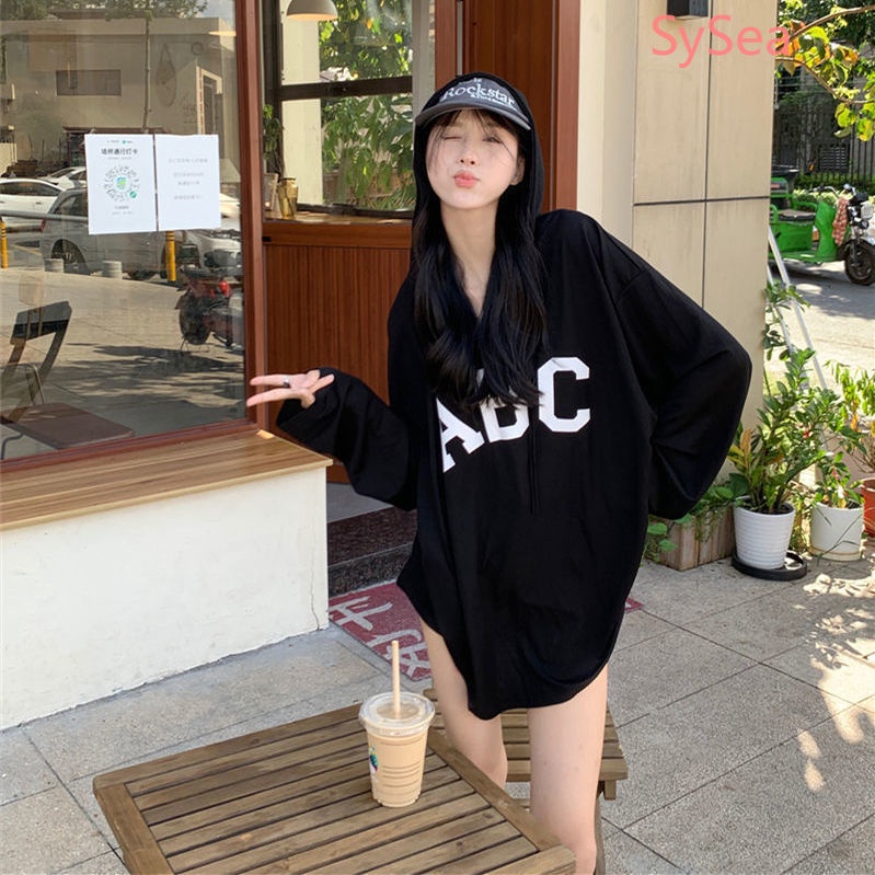 Áo Thun In Chữ Đơn Giản Thời Trang Mùa Thu Dành Cho Nữ Plus size