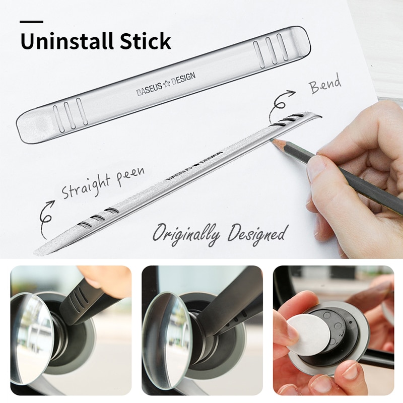 Gương lồi gắn gương chiếu hậu soi điểm mù quan sát 360 độ tiện dụng cho xe hơi