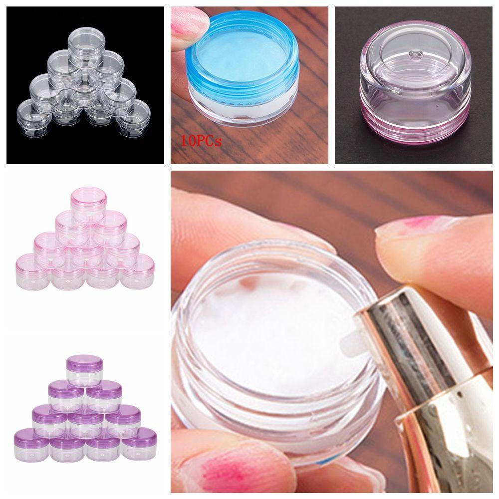 Set 10 Lọ Đựng Kem Trang Điểm Mini Tiện Dụng Khi Đi Du Lịch