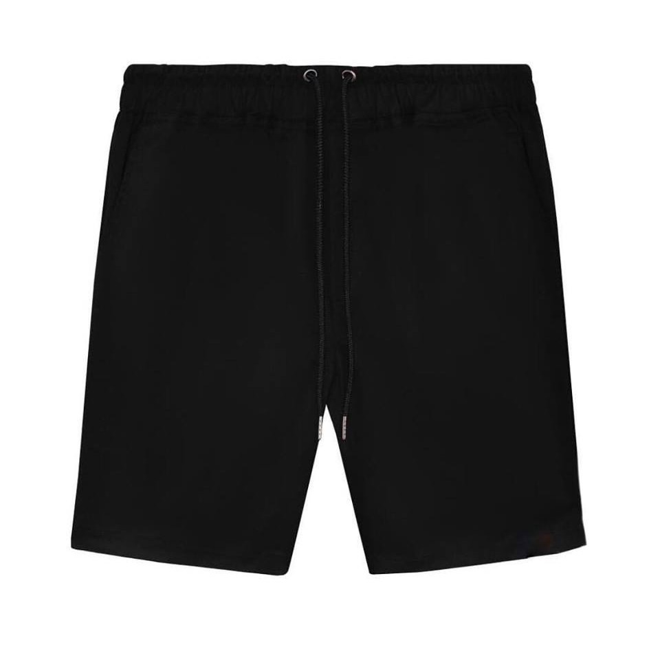 Quần Short thun đen Unisex + Ảnh thật