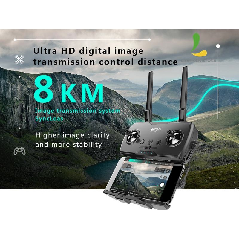 Flycam Hubsan Zino Pro Plus Camera Ultra HD 4K thời gian bay 43 Phút Tầm xa 8Km