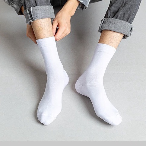 Vớ cổ cao nam nữ tất trơn văn phòng xịn cotton thời trang đẹp kháng khuẩn khử mùi thấm hút mồ hôi tốt MONEY VC056