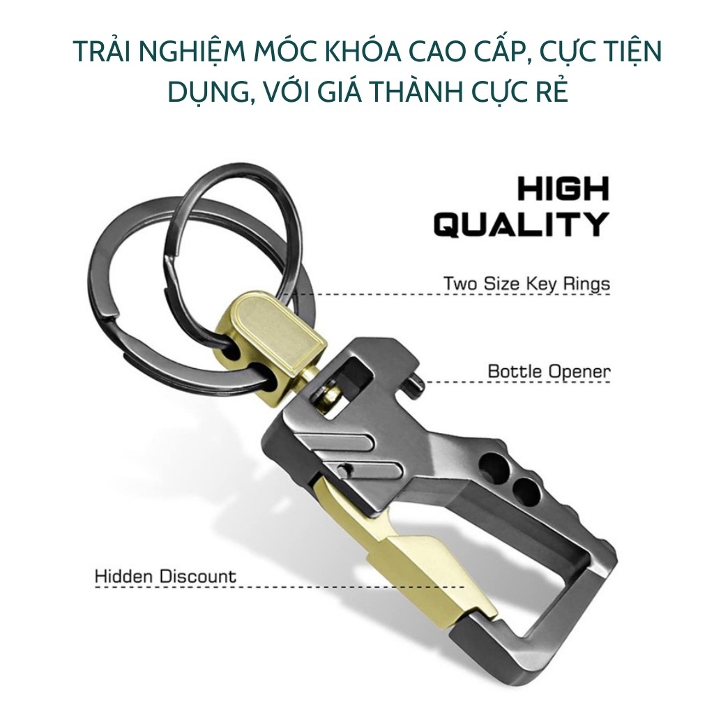 Móc Khóa Xe Máy Ô tô QLMA 3685 | Sản xuất từ Hợp Kim Cao cấp mạ Croma