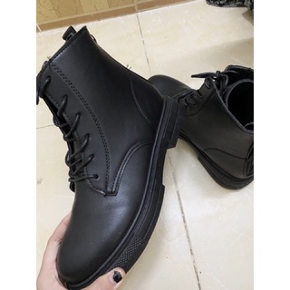 Pass boots giày bốt đen size 40 new 100%