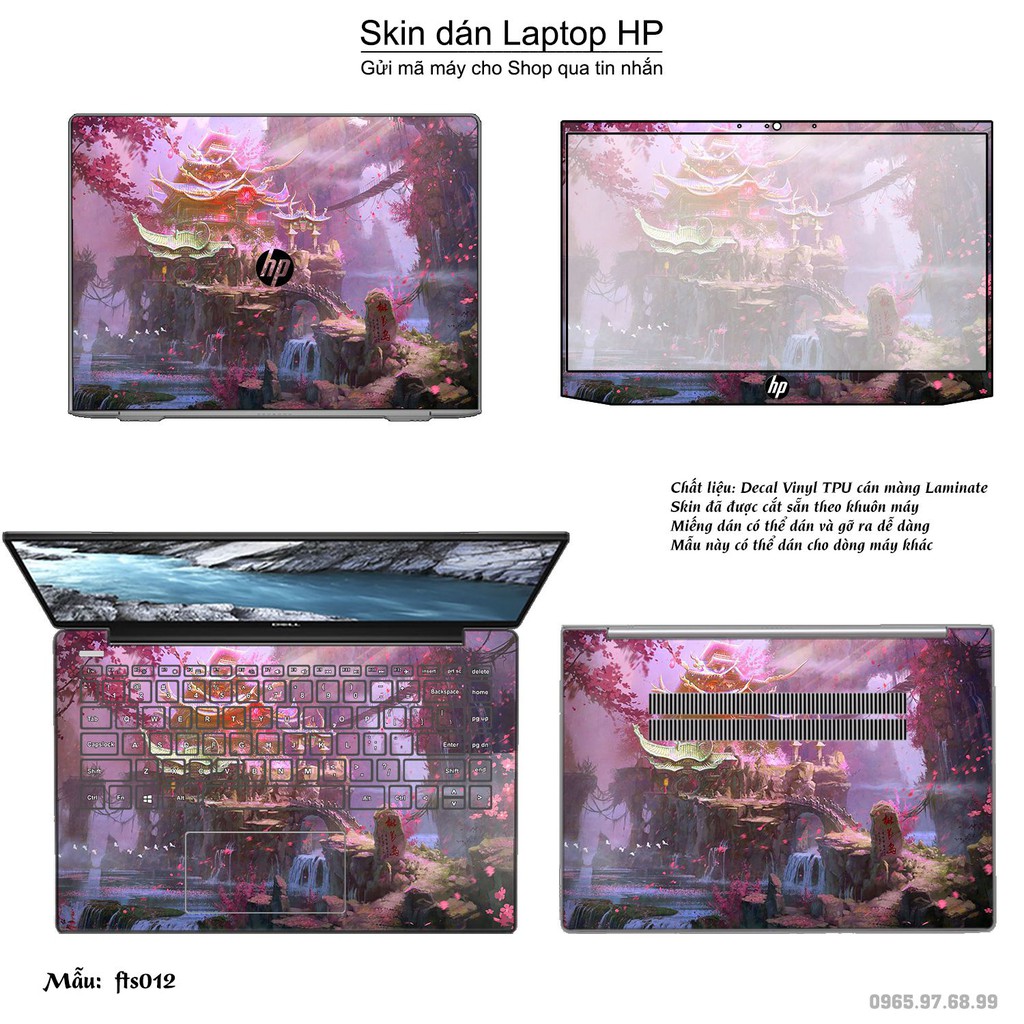 Skin dán Laptop HP in hình Fantasy (inbox mã máy cho Shop)