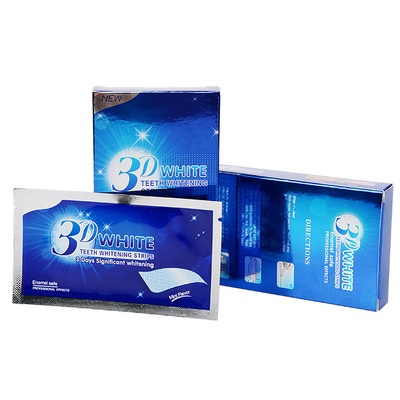 Miếng dán trắng răng 3D White Teeth Whitening Strips cải thiện tình trạng ố vàng trên răng