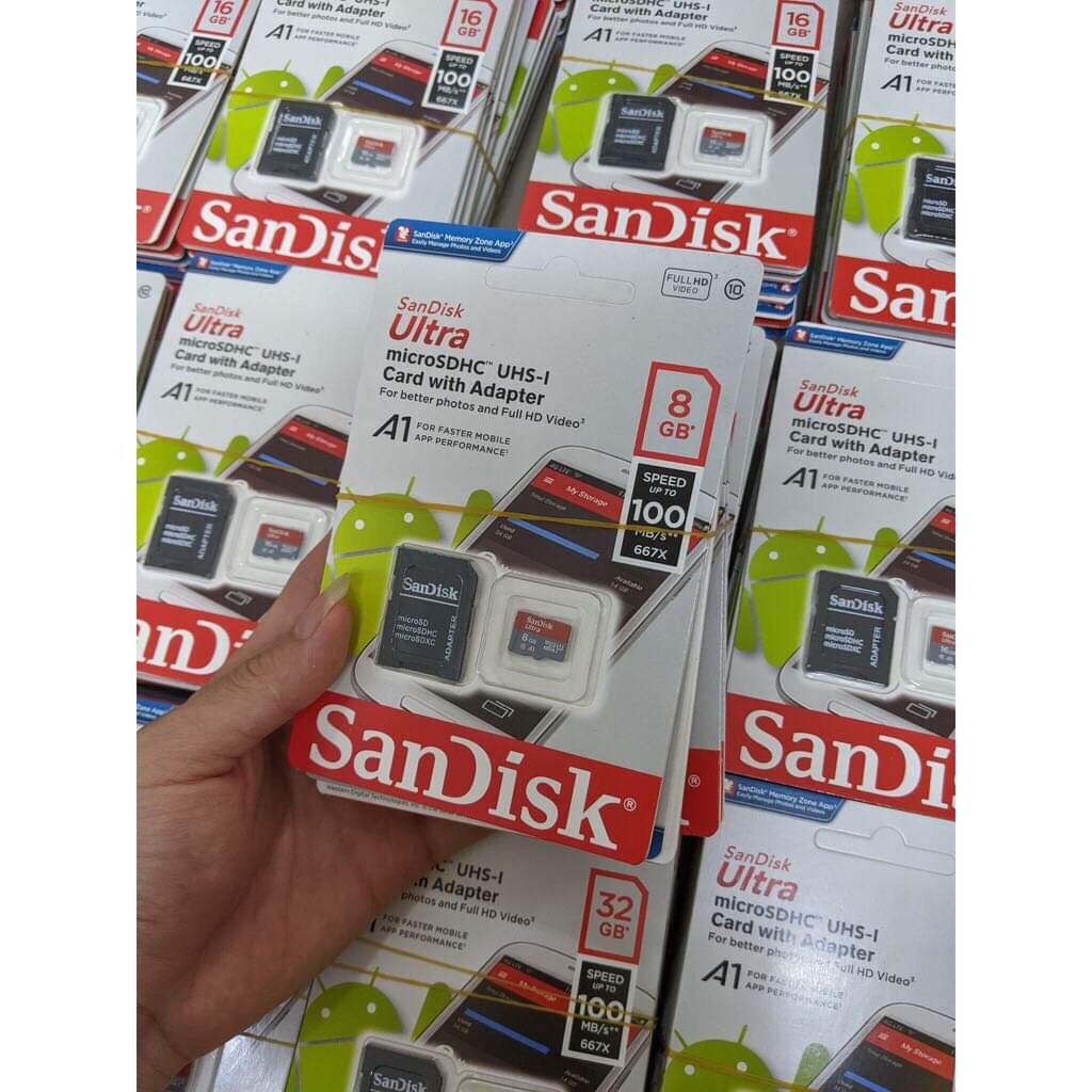 THẺ NHỚ SANDISK 4GB - 8GB - 32GB