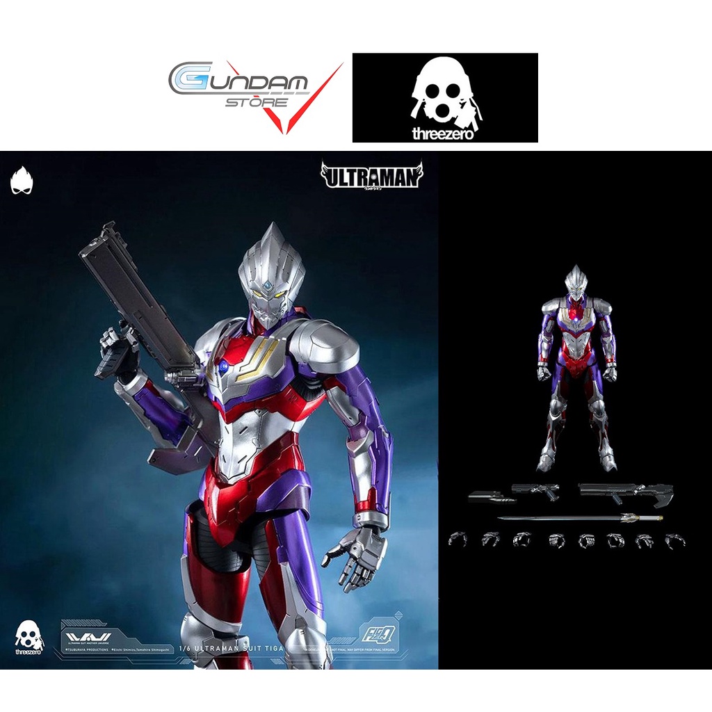 Mô Hình THREEZERO ULTRAMAN SUIT TIGA Action Figure Đồ Chơi Sưu Tập Cao Cấp