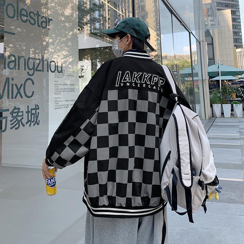 Áo Khoác Bomber Dù U 2 Lớp Form Rộng Unisex Nam Nữ 2 Lớp