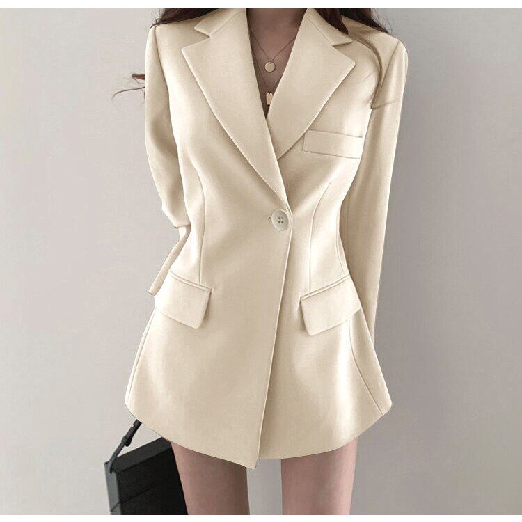 Áo Khoác Blazer Nữ Màu Trơn Size S-2XL