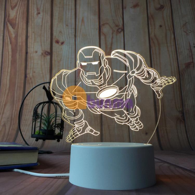 Đèn ngủ, đèn trang trí, Led 3D hình Gấu Ôm Trăng