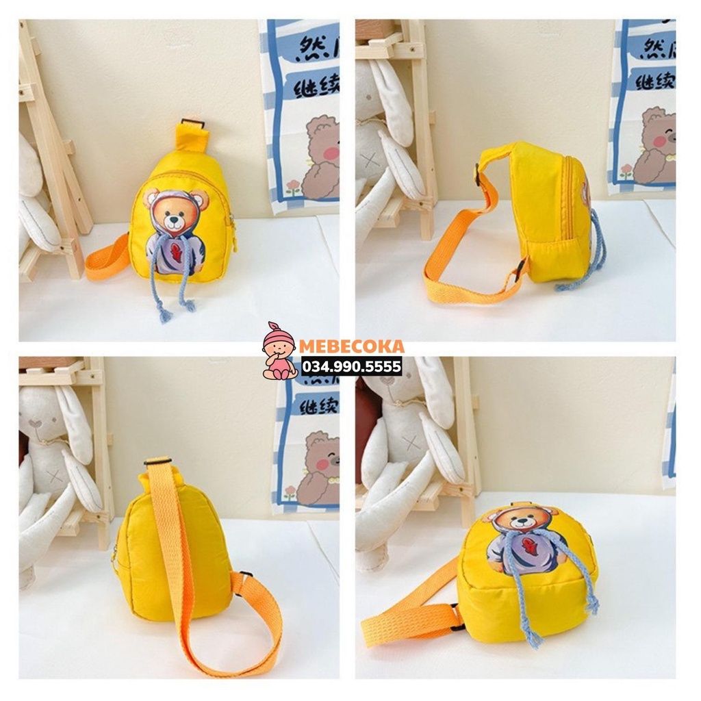 Túi đeo chéo cho bé hình GẤU CUTE, túi trẻ em mini đi chơi – du lịch phong cách hàn quốc siêu xinh, ngộ nghĩnh.