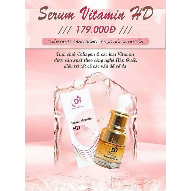 Serum vitamin hd chính hãng 100% dưỡng da căn bóng
