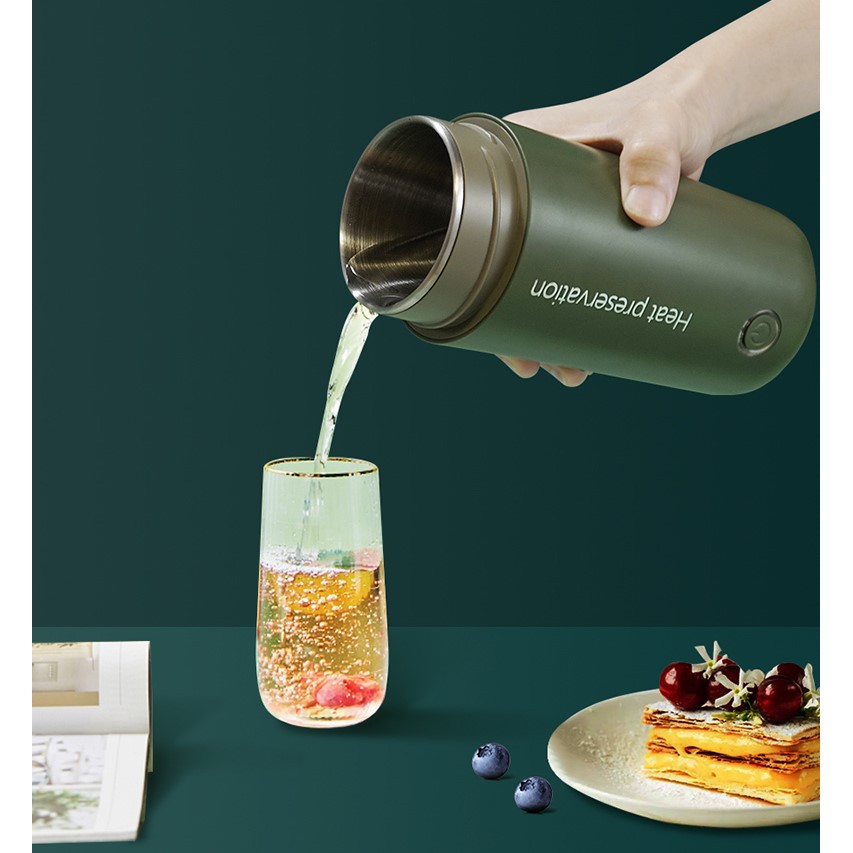 Cốc nước nóng Bondikes-CHÍNH HÃNG, bình nấu nước mini cầm tay nhỏ gọn đa chức năng, di động