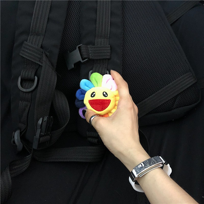 Vòng tay 222108 bằng silicon phối thép titan độc đáo phong cách harajuku dễ phối đồ cho cặp đôi nam nữ