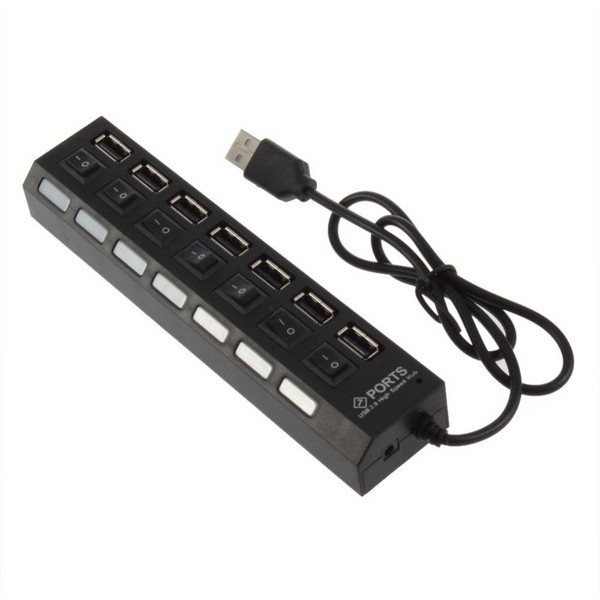 HUB Ổ ĐIỆN 7 PORT CÔNG TẮC - LOẠI TỐT