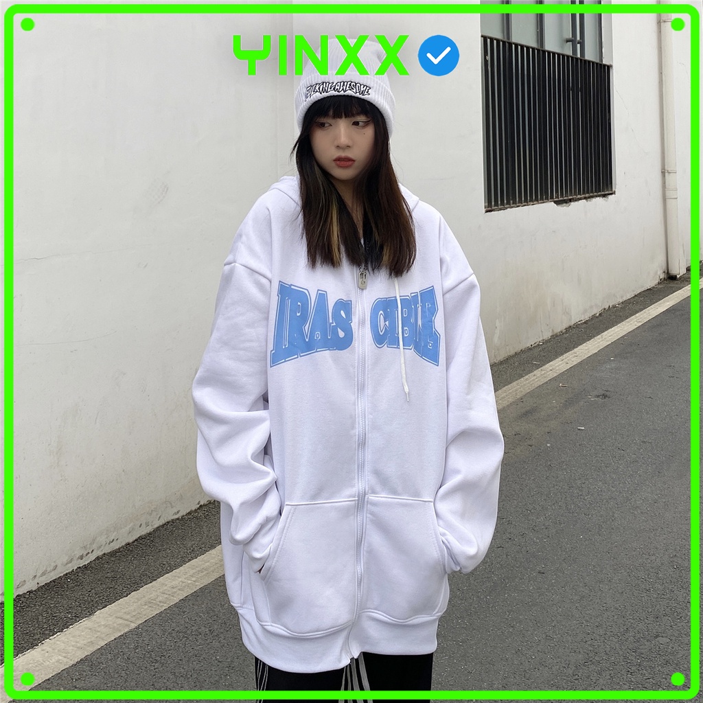 Áo hoodie zip nam nữ form rộng Yinxx, áo khoác nỉ hoodie dây kéo unisex HDZ802 | BigBuy360 - bigbuy360.vn