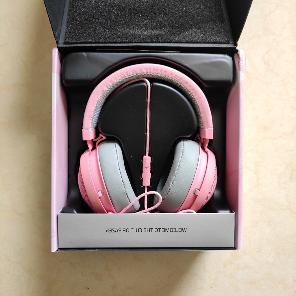 Tai nghe màu hồng Razer Kraken Quartz Pink Edition - Chính hãng Razer màu hồng dành cho bạn nữ