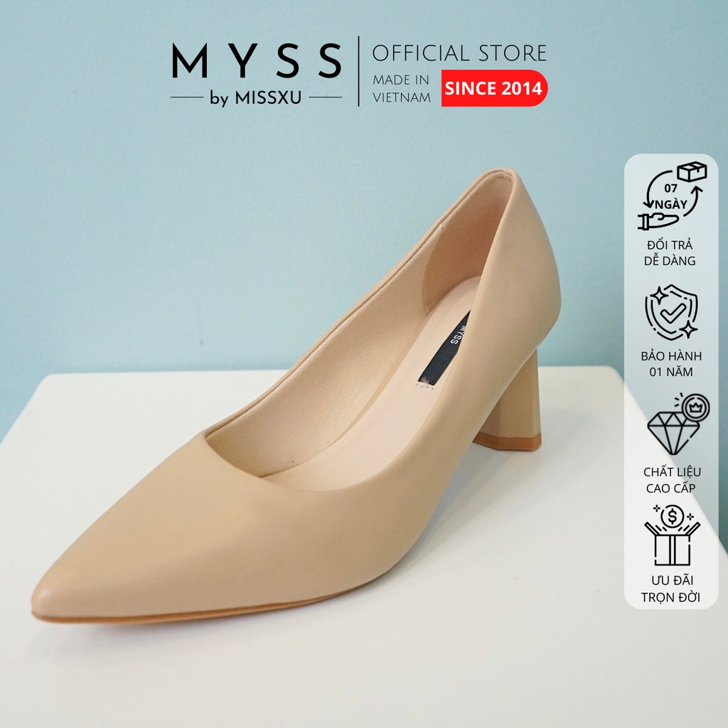 Giày nữ mũi nhọn gót dẹp 5cm thời trang MYSS - CG173