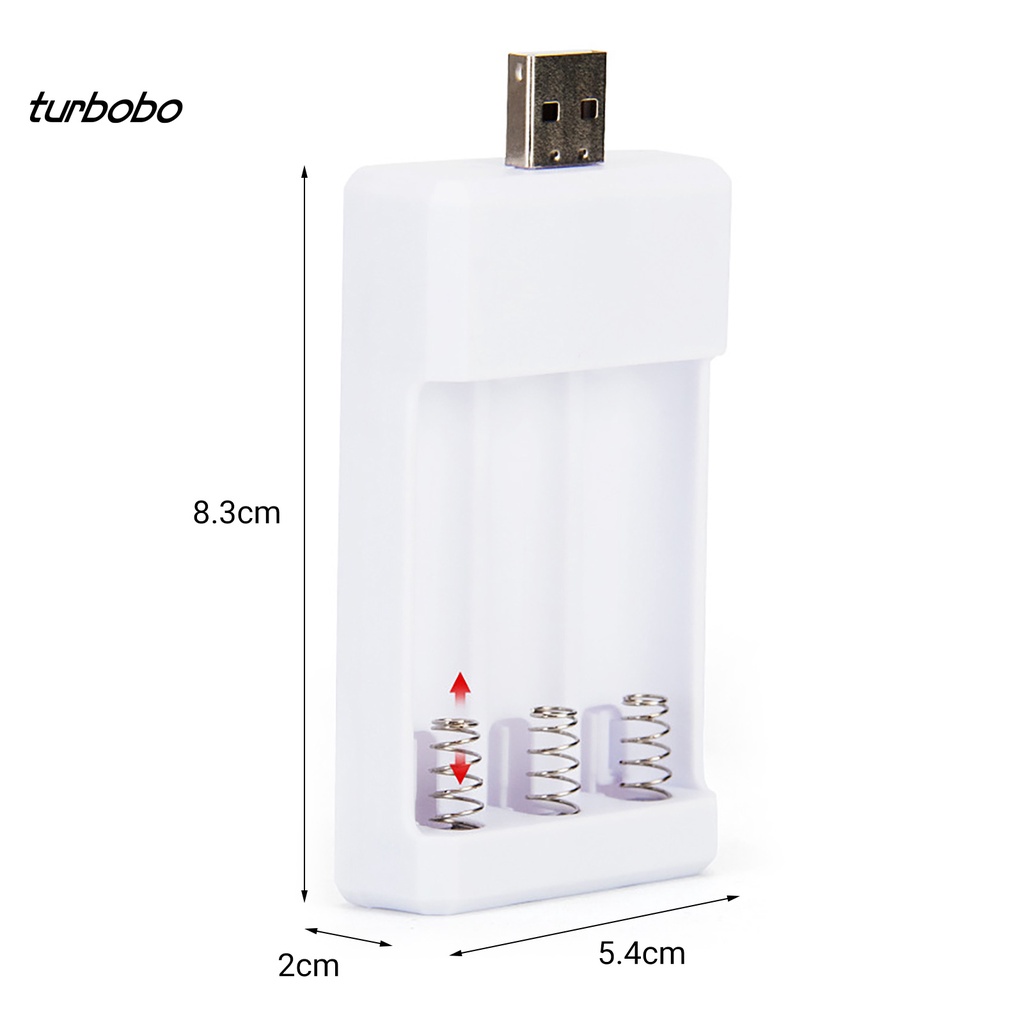 Thiết bị sạc pin 3 ngăn USB AA/AAA tiện dụng