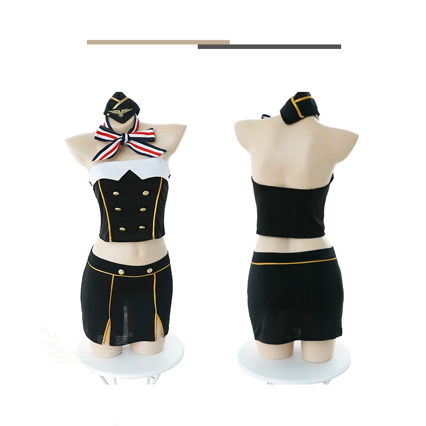 đồ ngủ sexy Set đồ ngủ hóa trang tiếp viên hàng không phong cách quyến rũ dành cho nữ