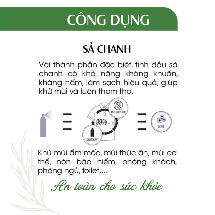 [Kiểm định diệt khuẩn 99,9%] Xịt rửa tay sát khuẩn sả chanh 24Care chiết xuất thảo mộc làm sạch bảo vệ da tay
