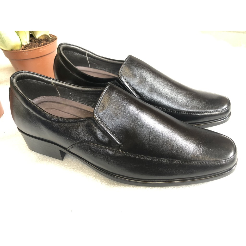 Giày tây nam công sở màu đen sáng bóng lịch lãm size 38 đến 44- da bò 100%