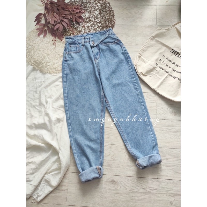 Quần baggy jean lưng kiểu mã TY103, form dài siêu đẹp, hình thật 100%