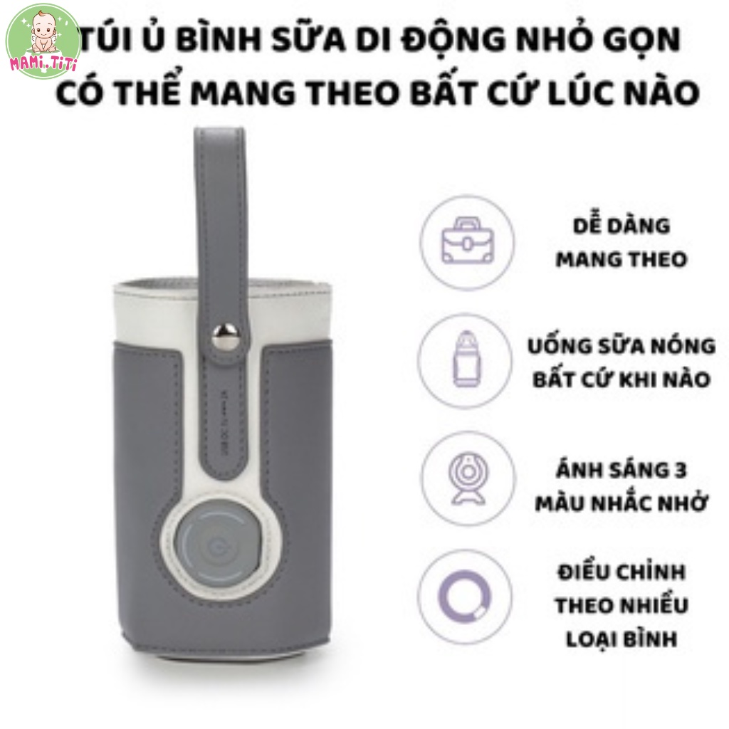 Túi giữ nhiệt bình sữa  ABOUT BABY thông minh 3 chức năng