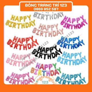 Bộ 13 Bóng Chữ HAPPY BIRTHDAY Trang Trí Sinh Nhật