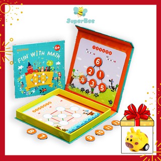 Trò Chơi Ô Chữ Trí Tuệ Sudoku Toán Học Từ Tính Cho Bé 6 Tuổi, Rèn Luyện Tư Duy Logic Sớm SuperBee