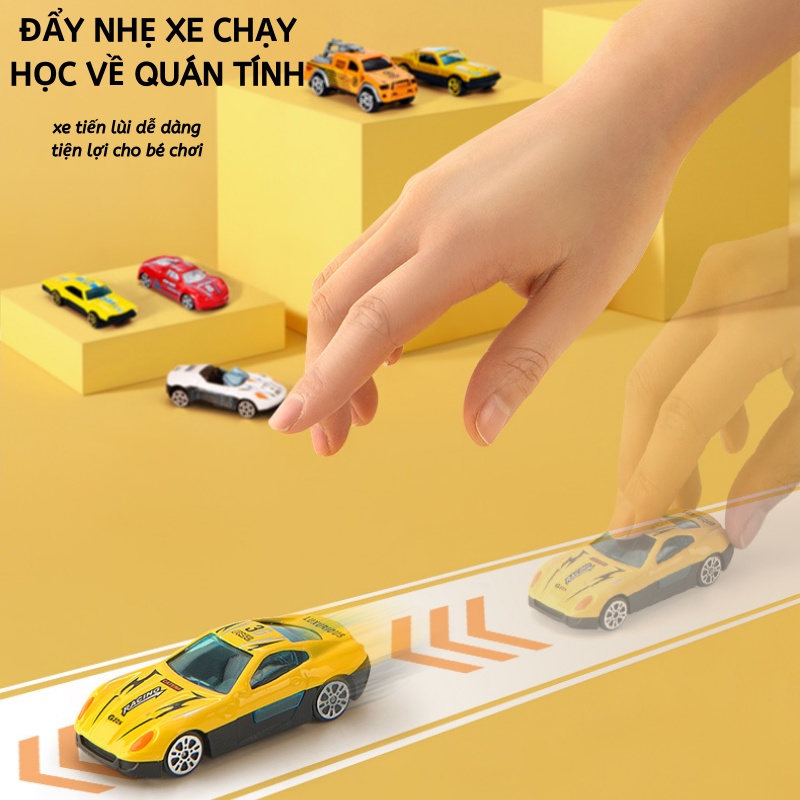 Mideer đồ chơi xe đua 30 mẫu hộp dạng vali làm quà tặng sinh nhật noel giáng sinh giống xe hóp wheels alloy racing cars