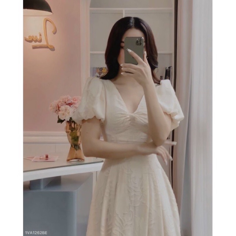 ĐẦM DỰ TIỆC REN CHIẾC LÁ JISOO DRESS